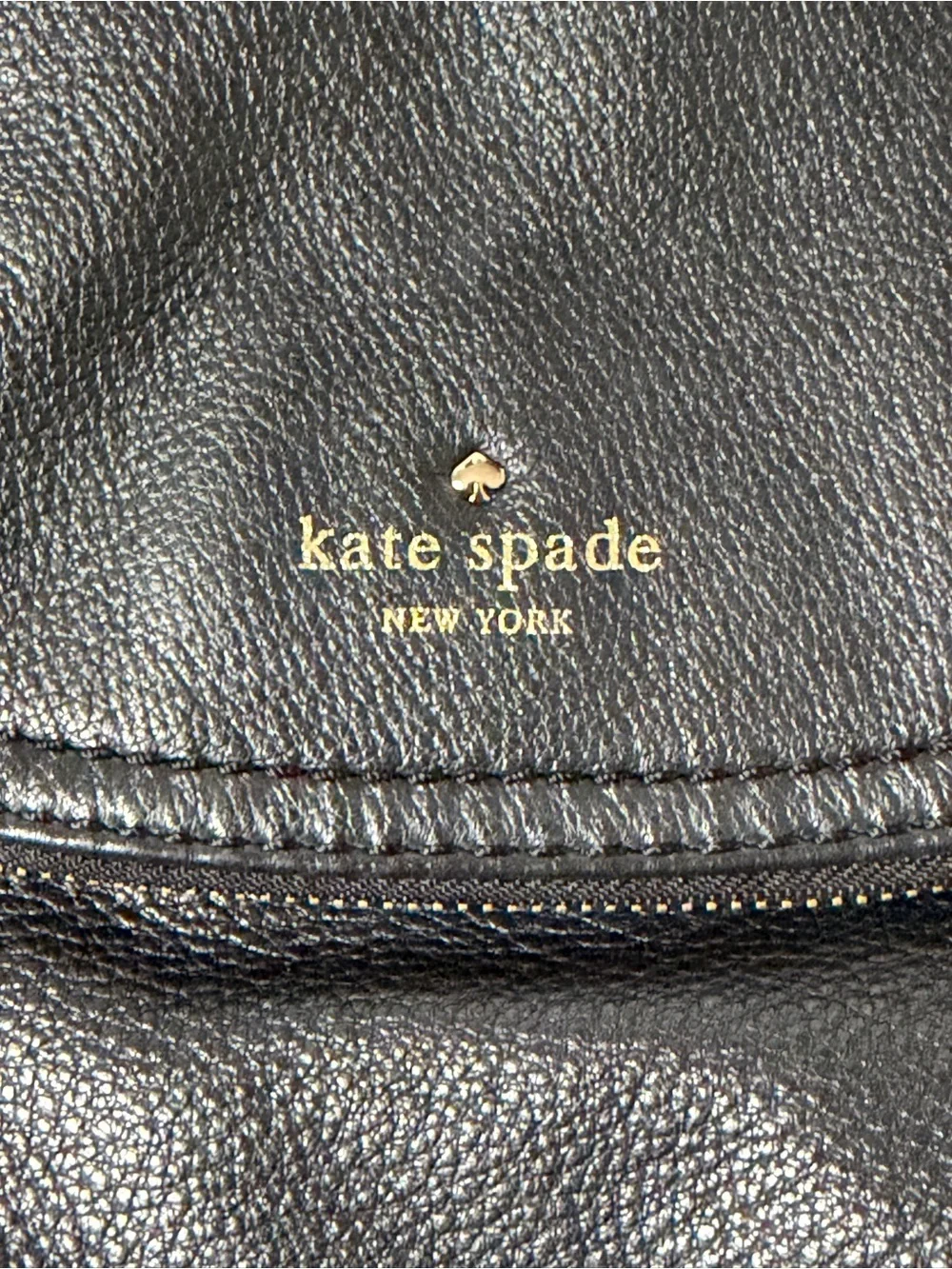 Kate Spade Black Leather Shoulder Hobo Bag